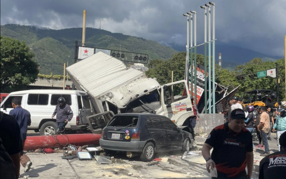 Accidente de estacion de gasolina en mariperez